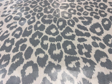 Load image into Gallery viewer, Remnant Schumacher’s Iconic Leopard Sky Laminated Indoor Outdoor Upholstery Fabric STA 6330