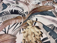 Load image into Gallery viewer, Mokum Textiles 
Catherine Martin Tropicalia Gilver Iconic Banana Palms Design Indoor Outdoor Digital Printed Upholstery Fabric STA 6332