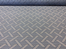 Load image into Gallery viewer, Sunbrella Wolf Gordon Stella Ocean Blue Geometry Indoor Outdoor Upholstery Fabric STA 6342