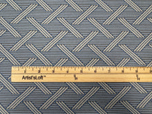Load image into Gallery viewer, Sunbrella Wolf Gordon Stella Ocean Blue Geometry Indoor Outdoor Upholstery Fabric STA 6342