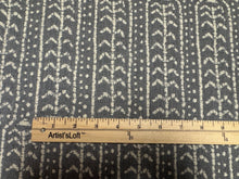 Load image into Gallery viewer, Remnant Schumacher Zonda Indoor/Outdoor Charcoal Grey High Performance Tribal Inspired Woven Upholstery Fabric STA 6343