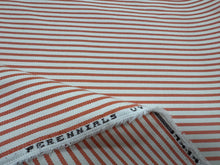 Load image into Gallery viewer, Perennials Jake Stripe Mandarin Sunset Orange Luxury Performance Indoor Outdoor Upholstery Fabric STA 6344