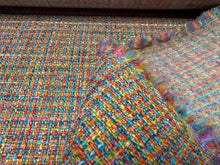 Load image into Gallery viewer, Designers Guild Oakworth Magenta Multi-Colored Tweed Weave Water Stain Resistant Upholstery Fabric STA 6351