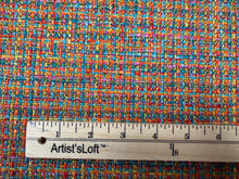 Load image into Gallery viewer, Designers Guild Oakworth Magenta Multi-Colored Tweed Weave Water Stain Resistant Upholstery Fabric STA 6351