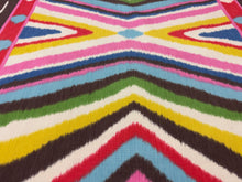 Load image into Gallery viewer, Remnant Schumacher Terence Ikat 178580 Multi Colors Modern Abstract Design Cotton Printed Upholstery Fabric STA 6362