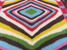Load image into Gallery viewer, Remnant Schumacher Terence Ikat 178580 Multi Colors Modern Abstract Design Cotton Printed Upholstery Fabric STA 6362