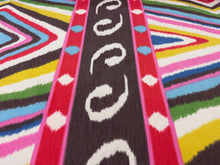 Load image into Gallery viewer, Remnant Schumacher Terence Ikat 178580 Multi Colors Modern Abstract Design Cotton Printed Upholstery Fabric STA 6362