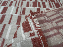 Load image into Gallery viewer, Erica Shamrock Textiles Bungalow Shirley Temple Warm Rust Retro Abstract Indoor/Outdoor Woven Upholstery Fabric STA 6365