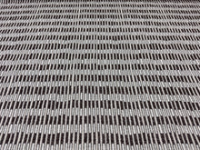 Load image into Gallery viewer, Lee Jofa Modern Baja Shadow Brown Woven Hand Drawn Geometric Grid Design Upholstery Fabric STA 6371