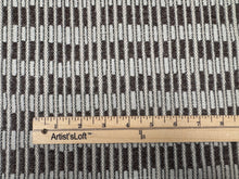 Load image into Gallery viewer, Lee Jofa Modern Baja Shadow Brown Woven Hand Drawn Geometric Grid Design Upholstery Fabric STA 6371