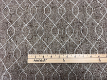Load image into Gallery viewer, Kovi Bark Beige Taupe Geometric Quatrefoil Design Indoor/Outdoor Woven Upholstery Fabric STA 6373