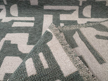 Load image into Gallery viewer, Pollack Modern Art School Patina Sage Slate Green Graphic-Yet-Organic Design Woven 
Upholstery Fabric STA 6374