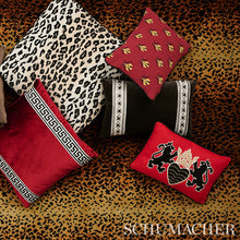 Load image into Gallery viewer, Pair of Custom Made Schumacher Safari Épinglé Pillow Covers - Both Sides