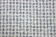 Load image into Gallery viewer, Remnant Thibaut Remy Dot Sky Indoor Outdoor Blue White Upholstery Fabric