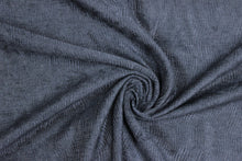 Load image into Gallery viewer, Designer Navy Blue Abstract Velvet Upholstery Fabric