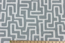 Load image into Gallery viewer, Remnant Thibaut Terrace Lane Spa Blue Epingle Velvet Upholstery Fabric