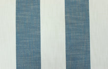 Load image into Gallery viewer, Perennials Vintage Stripe Lagoon 865-174 Teal Cream Indoor Outdoor Upholstery Fabric