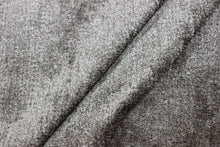 Load image into Gallery viewer, Designer Taupe Textured Chenille Upholstery Fabric
