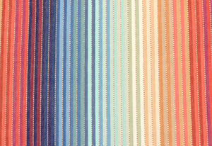 Malabar Tinkareni Handloomed Ombre Yellow Green Red Blue Water & Stain Resistant Cotton Upholstery Drapery Fabric