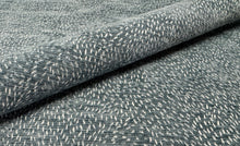 Load image into Gallery viewer, Remnant Schumacher Menemsha Ocean Blue Small-Scale Geometric Rhythm Jacquard Chenille Weave Fabric STA 6456