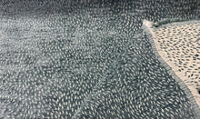 Load image into Gallery viewer, Remnant Schumacher Menemsha Ocean Blue Small-Scale Geometric Rhythm Jacquard Chenille Weave Fabric STA 6456