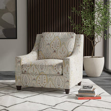 Load image into Gallery viewer, Cotton Burgundy Green Red Mustard Gold Floral Upholstery Drapery Fabric