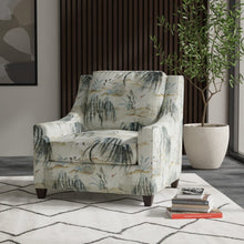 Load image into Gallery viewer, Cotton Antique Green Teal Black Bird Print Chinoiserie Upholstery Drapery Fabric