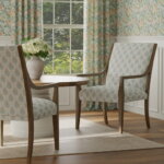 Load image into Gallery viewer, Cotton Ivory Coral Seafoam Green Floral Floral Upholstery Drapery Fabric