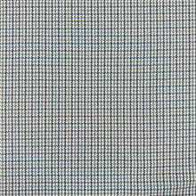Load image into Gallery viewer, French Blue Aqua Cream Houndstooth MCM Upholstery Fabric MGF