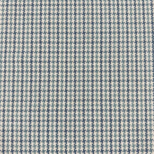 Load image into Gallery viewer, French Blue Aqua Cream Houndstooth MCM Upholstery Fabric MGF