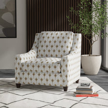 Load image into Gallery viewer, Linen Blend White Olive Green Mistard Gold Orange Blue Peacock Feather Embroidered Trellis Drapery Fabric