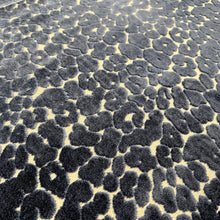 Load image into Gallery viewer, Navy Blue Beige Cheetah Animal Pattern Cut Velvet Upholstery Fabric MGF