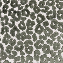 Load image into Gallery viewer, Beige Sage Green Cheetah Animal Pattern Cut Velvet Upholstery Fabric MGF