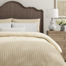 Load image into Gallery viewer, Heavy Duty Beige Cream Stripe Upholstery Drapery Fabric
