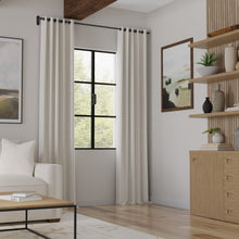 Load image into Gallery viewer, Beige Cream Tone on Tone Stripe Upholstery Fabric