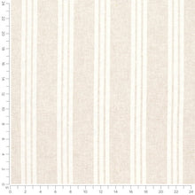 Load image into Gallery viewer, Beige Cream Tone on Tone Stripe Upholstery Fabric