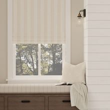 Load image into Gallery viewer, Beige Cream Tone on Tone Stripe Upholstery Fabric