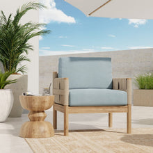 Load image into Gallery viewer, InsideOut Indoor Outdoor Performance Chambray Blue Velvet Upholstery Fabric