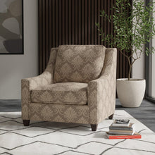 Load image into Gallery viewer, Taupe Embroidered Damask Medallion Drapery Fabric