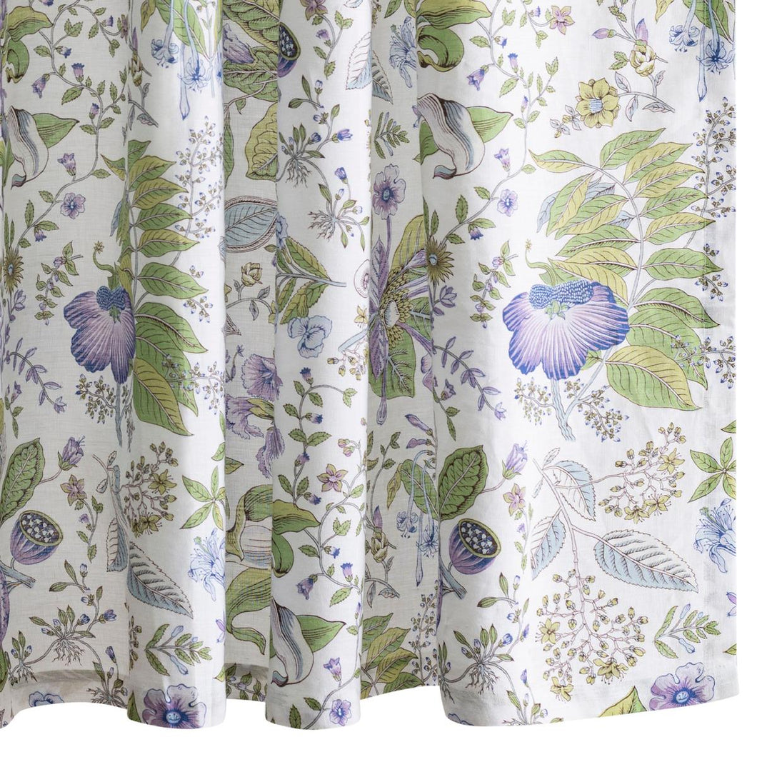 Schumacher Pomegranate Linen Shower Curtain Bed & Bath MSC036SHOLA / Lilac