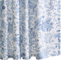 Load image into Gallery viewer, Schumacher Pomegranate Linen Shower Curtain Bed &amp; Bath MSC036SHOPD / Porcelain Blue