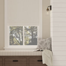 Load image into Gallery viewer, Heavy Duty Cream Grey Stripe Upholstery Drapery Fabric