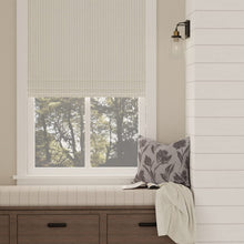 Load image into Gallery viewer, Heavy Duty Cream Blue Stripe Upholstery Drapery Fabric