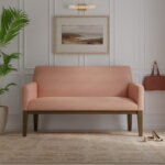 Load image into Gallery viewer, InsideOut Indoor Outdoor Performance Terracotta Coral Beige Diagonal Stripe  Upholstery Fabric