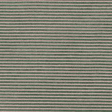 Load image into Gallery viewer, Teal Emerald Green Stripe Chenille Upholstery Fabric / Pine