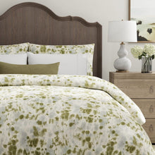 Load image into Gallery viewer, Ivory Aqua Blue Green Abstract Upholstery Drapery Fabric / Kiwi