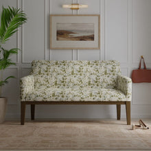 Load image into Gallery viewer, Ivory Aqua Blue Green Abstract Upholstery Drapery Fabric / Kiwi