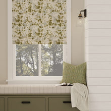 Load image into Gallery viewer, Ivory Aqua Blue Green Abstract Upholstery Drapery Fabric / Kiwi