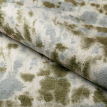Load image into Gallery viewer, Ivory Aqua Blue Green Abstract Upholstery Drapery Fabric / Kiwi