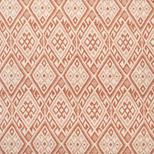 Load image into Gallery viewer, InsideOut Indoor Outdoor Performance Terracotta Red Off White Abstract Geometric Upholstery Fabric